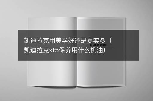 凯迪拉克用美孚好还是嘉实多（凯迪拉克xt5保养用什么机油）