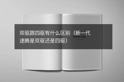 双驱跟四驱有什么区别（新一代速腾是双驱还是四驱）