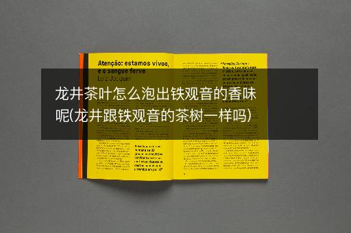 龙井茶叶怎么泡出铁观音的香味呢(龙井跟铁观音的茶树一样吗)